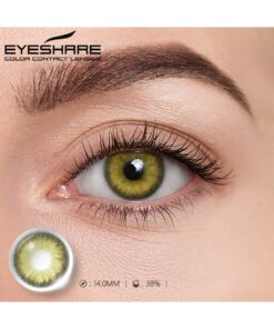 Alternative view of SHEIN EYESHARE Green Colored Contact Lenses Natural Look Green