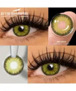 EYESHARE Green Colored Contact Lenses Natural Look Green