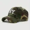 Embroidered NY Camouflage Baseball Cap