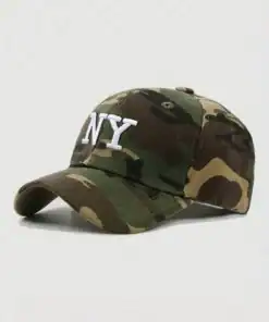 Embroidered NY Camouflage Baseball Cap