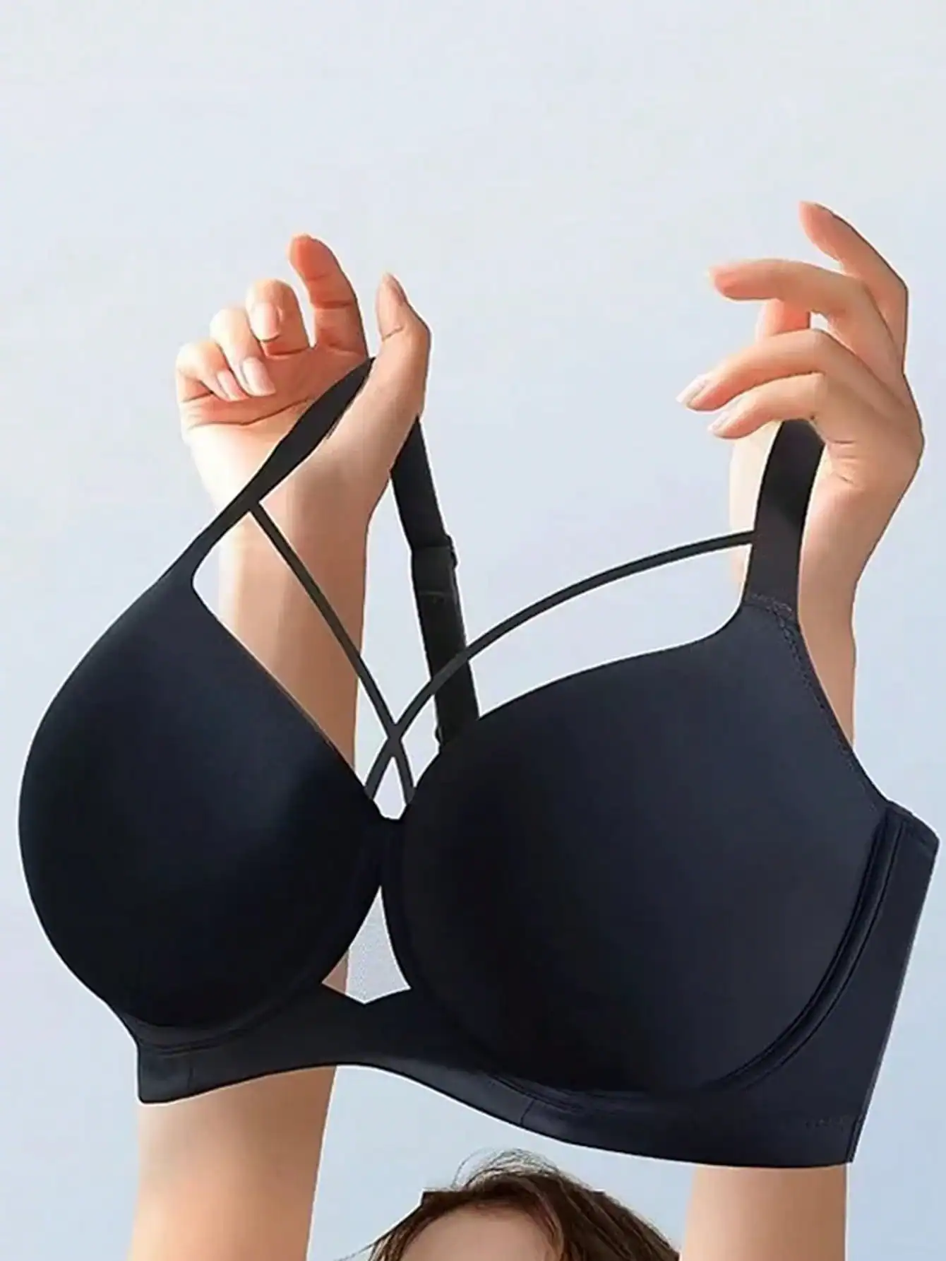 SHEIN Invisible Push Up Bra For Big Breasts