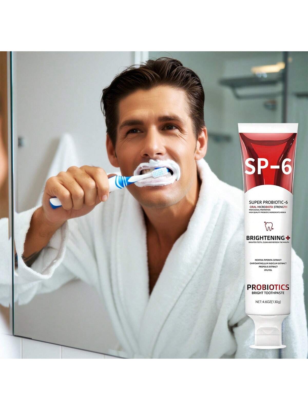 SHEIN Probiotic Toothpaste, Effective Teeth Whitening, Protect Enamel, Remove Stains - الصورة 2