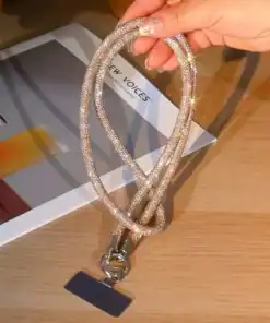 SHEIN Premium Luxury Fully Rhinestone Diagonal Chain Bracelet