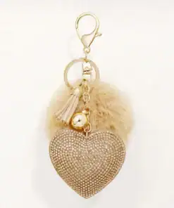 Women Rhinestone Inlaid Korean Solid Color Heart