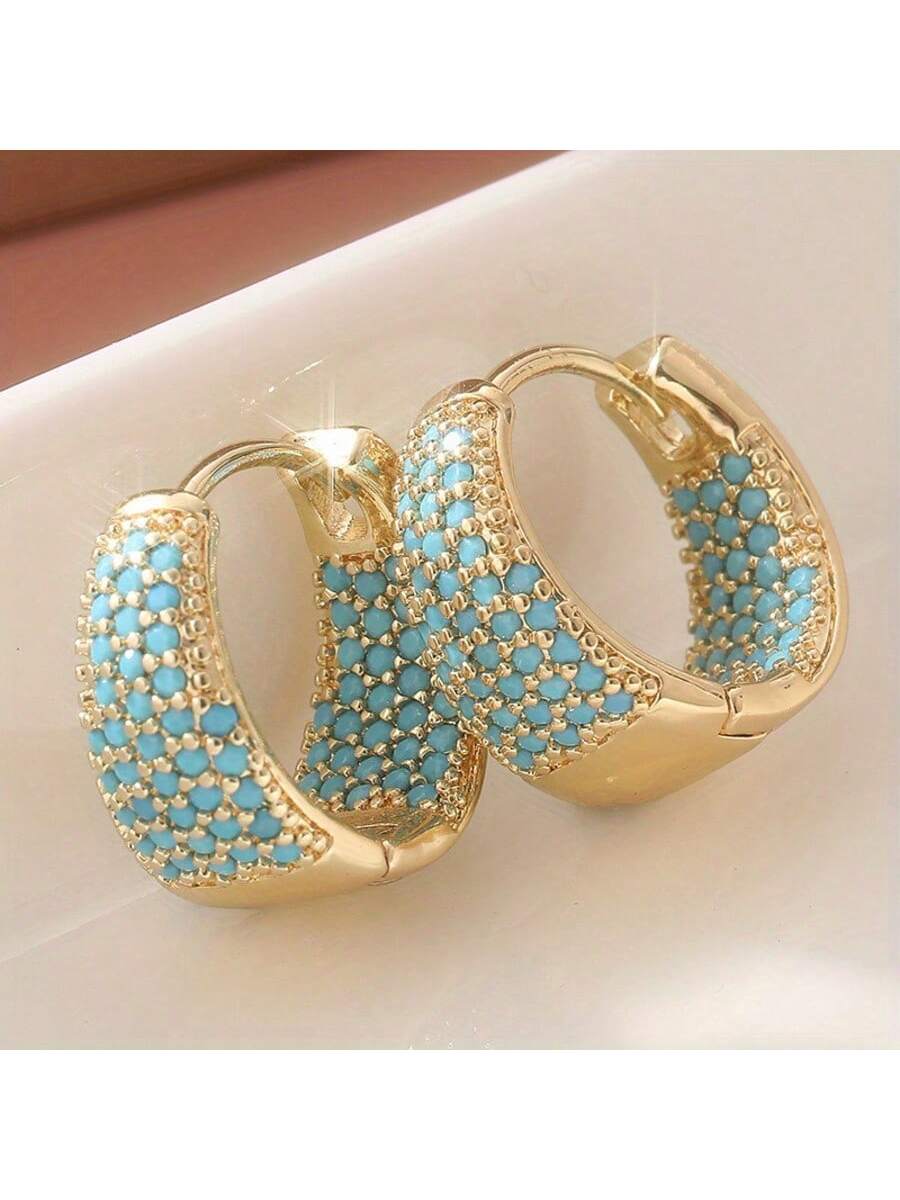 SHEIN Boho Style Elegant Thick Creole Earrings