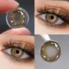 SHEIN 1 Pair Colored Contact Lenses, Including Brown, Gray