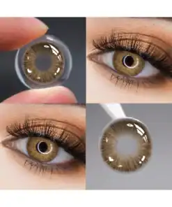 SHEIN 1 Pair Colored Contact Lenses, Including Brown, Gray