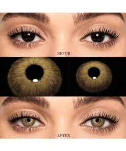 SHEIN 1 Pair Colored Contact Lenses, Including Brown, Gray